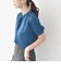 * 〈接触冷感 / 手洗い可能〉ボウタイ ショート スリーブ ブラウス◇