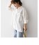 SHIPS any:〈洗濯機可能〉リネン スタンドカラー ポケット シャツ