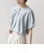 【WEB限定】〈洗濯機可能〉麻混 フロント タック ドルマン ブラウス