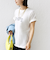 【WEB限定】 SHIPS ラウンド プリント ロゴ TEE