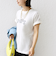 【WEB限定】 SHIPS ラウンド プリント ロゴ TEE