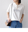 【WEB限定】 SHIPS ラウンド プリント ロゴ TEE