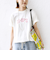 【WEB限定】 SHIPS ラウンド プリント ロゴ TEE