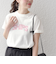 【WEB限定】 SHIPS ラウンド プリント ロゴ TEE