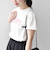【WEB限定】 SHIPS ラウンド プリント ロゴ TEE