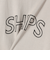【WEB限定】 SHIPS ラウンド プリント ロゴ TEE
