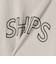 【WEB限定】 SHIPS ラウンド プリント ロゴ TEE