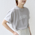 【WEB限定】 SHIPS ラウンド プリント ロゴ TEE
