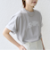 【WEB限定】 SHIPS ラウンド プリント ロゴ TEE