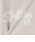 【WEB限定】 SHIPS ラウンド プリント ロゴ TEE