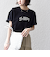 【WEB限定】 SHIPS ラウンド プリント ロゴ TEE
