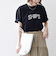 【WEB限定】 SHIPS ラウンド プリント ロゴ TEE