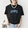 《一部追加予約》【WEB限定】 SHIPS ラウンド プリント ロゴ TEE