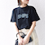 【WEB限定】 SHIPS ラウンド プリント ロゴ TEE
