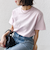 【WEB限定】 SHIPS ラウンド プリント ロゴ TEE