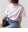 【WEB限定】 SHIPS ラウンド プリント ロゴ TEE