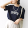 【WEB限定】 SHIPS ラウンド プリント ロゴ TEE