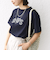 【WEB限定】 SHIPS ラウンド プリント ロゴ TEE