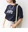 【WEB限定】 SHIPS ラウンド プリント ロゴ TEE