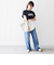 【WEB限定】 SHIPS ラウンド プリント ロゴ TEE