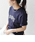 【WEB限定】 SHIPS ラウンド プリント ロゴ TEE