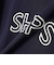 【WEB限定】 SHIPS ラウンド プリント ロゴ TEE