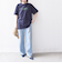 【WEB限定】 SHIPS ラウンド プリント ロゴ TEE