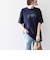【WEB限定】 SHIPS ラウンド プリント ロゴ TEE