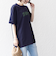 【WEB限定】 SHIPS ラウンド プリント ロゴ TEE