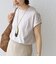 * オーガニックコットン フレンチスリーブ スリット TEE 24SS ◇