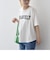 【SHIPS any別注】THE KNiTS:〈洗濯機可能〉ラウンドヘム ロゴ ショート TEE