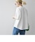 【SHIPS any別注】THE KNiTS:〈洗濯機可能〉ラウンドヘム ロゴ ショート TEE