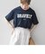 【SHIPS any別注】THE KNiTS:〈洗濯機可能〉ラウンドヘム ロゴ ショート TEE
