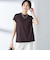 SHIPS Primary Navy Label: ニュー スヴィン コットン フレンチ スリーブ