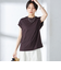 SHIPS Primary Navy Label: ニュー スヴィン コットン フレンチ スリーブ
