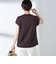 SHIPS Primary Navy Label: ニュー スヴィン コットン フレンチ スリーブ