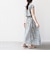 《一部予約》【WEB限定】〈洗濯機可能〉ドット 花柄 サイド プリーツ フレンチスリーブ ワンピース