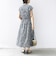 【WEB限定】〈洗濯機可能〉ドット 花柄 サイド プリーツ フレンチスリーブ ワンピース