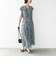【WEB限定】〈洗濯機可能〉ドット 花柄 サイド プリーツ フレンチスリーブ ワンピース