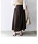 SHIPS any:〈洗濯機可能〉カット シーム フレア ロング スカート