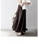 SHIPS any:〈洗濯機可能〉カット シーム フレア ロング スカート
