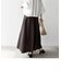SHIPS any:〈洗濯機可能〉カット シーム フレア ロング スカート