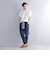 【WEB限定】SHIPS: ワンポイント ロゴ バーズアイ Tシャツ 24SS