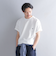 【WEB限定】SHIPS: ワンポイント ロゴ バーズアイ Tシャツ 24SS