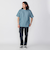 【WEB限定】SHIPS: ワンポイント ロゴ バーズアイ Tシャツ 24SS