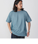 【WEB限定】SHIPS: ワンポイント ロゴ バーズアイ Tシャツ 24SS