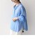 〈手洗い可能〉デザイン スリーブ シアー シャツ