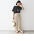 【WEB限定】〈ネックが選べる2サイズ展開〉オーガニックコットン バリエーションネック TEE