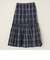 quaranciel:〈洗濯機可能〉チェック タフタ スカート