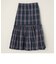 quaranciel:〈洗濯機可能〉チェック タフタ スカート